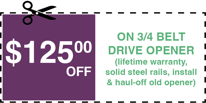 125 off garage door opener Coram