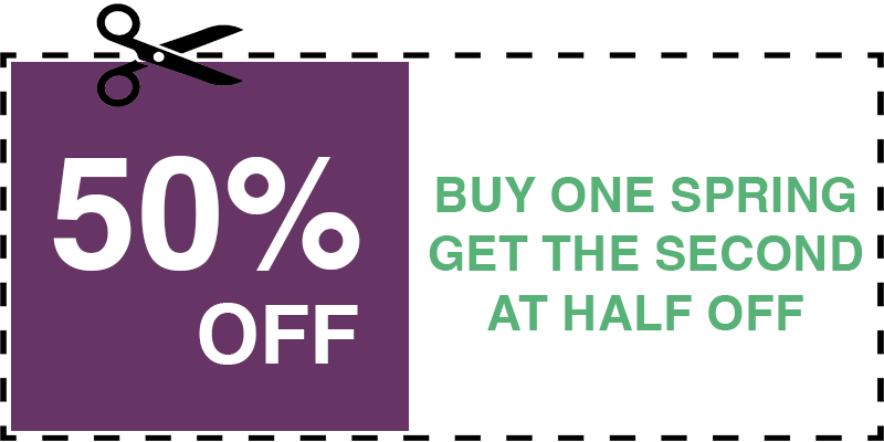 HALF OFF GARAGE SPRING Coram